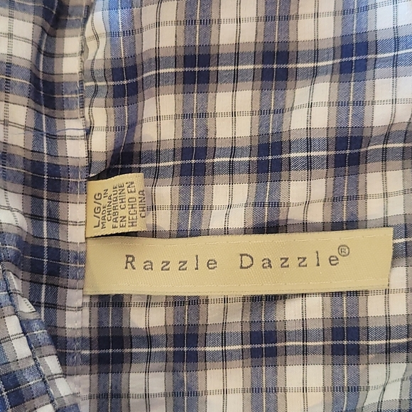 Blue plaid shirt - Picture 3 of 7